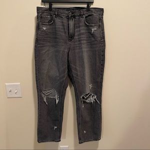 Dark Gray American Eagle Mom Jeans